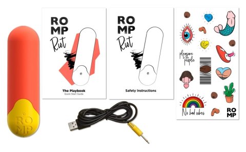 ROMP Riot Mini Wibrator Pocisk 7 cm USB, silikonowy, dyskretny