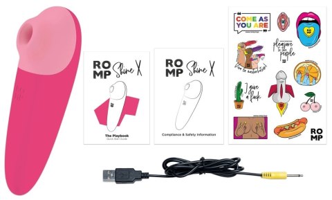 ROMP Shine X - Wibrator powietrzny z technologią Pleasure Air, 14,2 cm