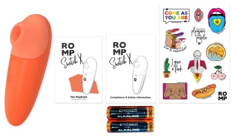 ROMP Switch X - Wibrujący Aparat Powietrzny, 6 trybow, silikonowy, fioletowy