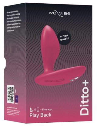 We-Vibe Ditto+ Cosmic Pink zaawansowany korek analny z pilotem