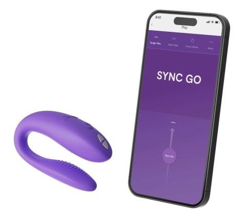 We-Vibe Sync Go Purple - Intymny model dla par, zdalne sterowanie, silikon