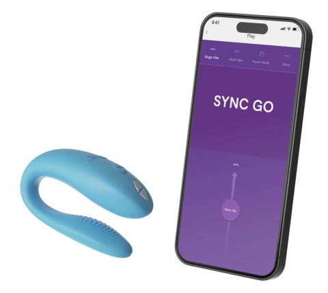 We-Vibe Sync Go Turquoise - Intymny masażer par, Bluetooth, silikon