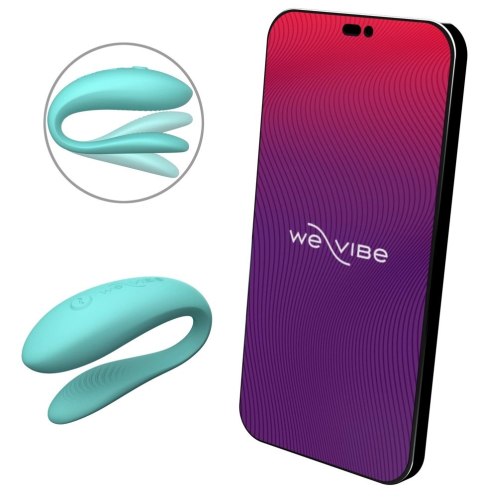 We-Vibe Sync Lite Aqua - Model dla Par z Aplikacją Bluetooth, silikon