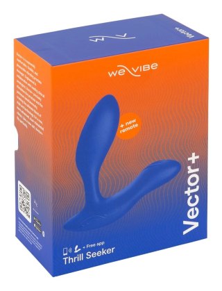 We-Vibe Vector+ Royal Blue - Masażer prostaty z aplikacją i pilotem