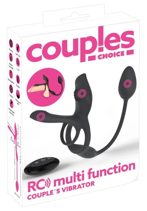Couples Choice RC 5w1 Wielofunkcyjny System Wibracyjny Czarny