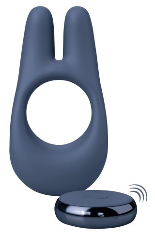 JimmyJane Deimos - silikonowy pierścień wibracyjny z pilotem, czarny