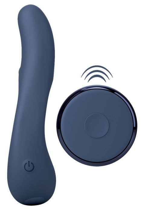 JimmyJane Deimos - silikonowy pierścień wibracyjny z pilotem, czarny