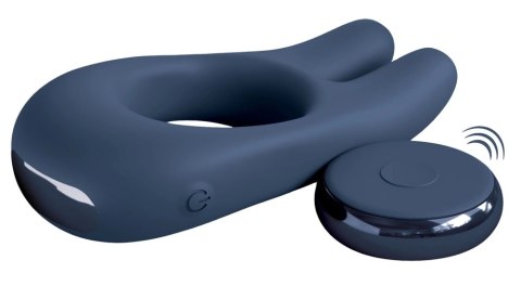 JimmyJane Deimos - silikonowy pierścień wibracyjny z pilotem, czarny