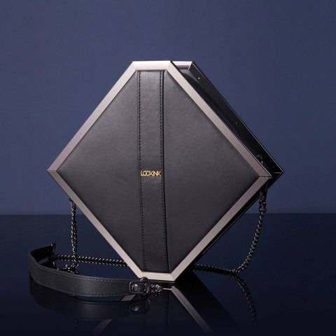 LOCKINK Elegancka torba z zestawem akcesoriow bondage, czarna