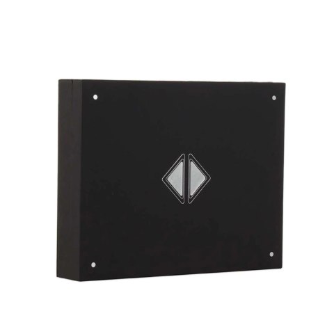 LOCKINK Opaska na oczy skorzana z regulacją klamrami czarna