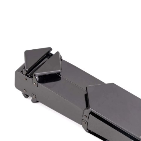 LOCKINK Pejcz Regulowany Skorzany z Wytrzymałą Rączką Czarny