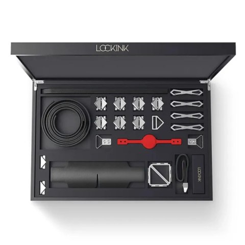 LOCKINK Zestaw do treningu intymnego XL, 9 elementow, czarny