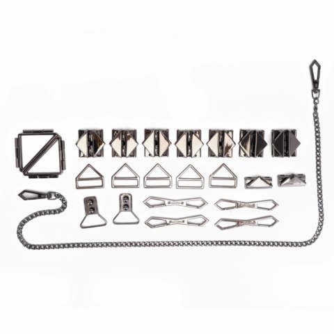 LOCKINK Zestaw do treningu intymnego XL, 9 elementow, czarny