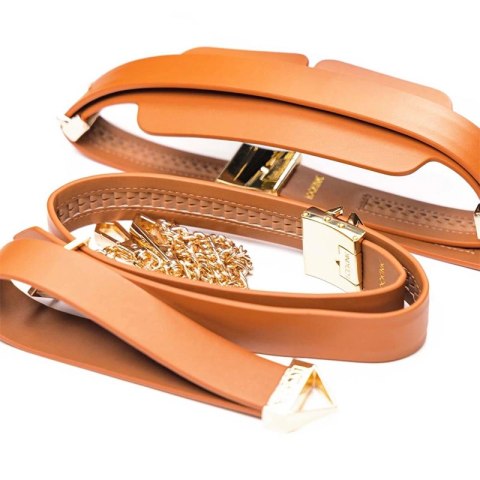 Lockink Zestaw Akcesoriow w Walizce KPL Brązowy Zamek Szyfrowy