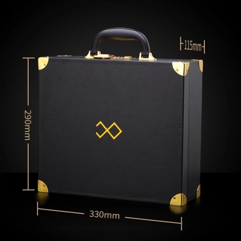 Lockink Zestaw Akcesoriow w Walizce KPL Brązowy Zamek Szyfrowy