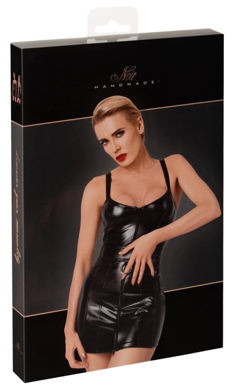 Noir Handmade Sukienka Mini Czarna z Pierścieniem Regulowana L