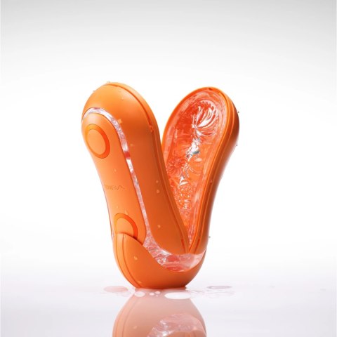 Tenga Flip Orb Orange Sunset - innowacyjna maszyna intymna z kulkami, 178 mm