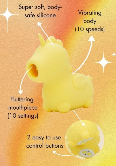 Unihorn Bean Blossom - urządzenie intymne z podwojnym silnikiem, silikon, fioletowe