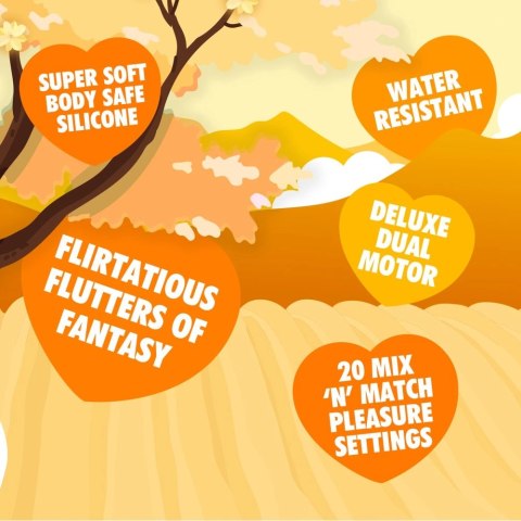 Unihorn Bean Blossom - urządzenie intymne z podwojnym silnikiem, silikon, fioletowe