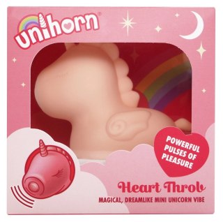 Unihorn Heart Throb - Stymulator Klitorisu w Kształcie Jednorożca, 9 cm, silikon