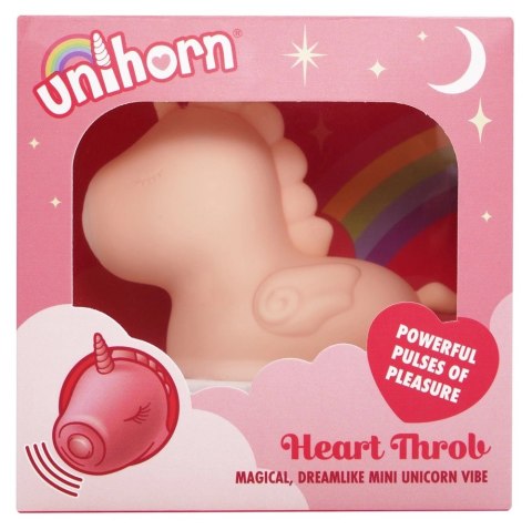 Unihorn Heart Throb - Stymulator Klitorisu w Kształcie Jednorożca, 9 cm, silikon