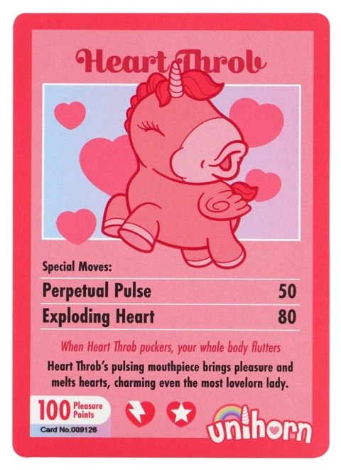 Unihorn Heart Throb - Stymulator Klitorisu w Kształcie Jednorożca, 9 cm, silikon