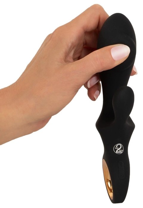 You2Toys Eternal - Wibrator Kroliczek Czarny, Nadmuchiwany, 3 Silniki