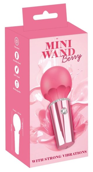 You2Toys Mini Wand Berry masażer relaksacyjny, rożowy, 12,7 cm