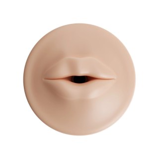 Autoblow AI Ultra - wymienny rękaw usta beżowy, tekstura prążkowana