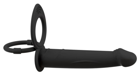 Black Velvets RC - System anatomiczny z pierścieniami i pilotem, czarny