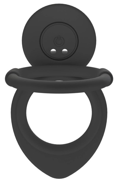 Black Velvets RC - System anatomiczny z pierścieniami i pilotem, czarny