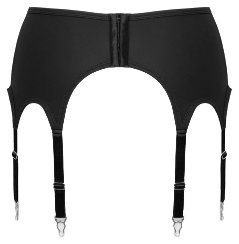 Cottelli Lingerie Pas do Pończoch 8 Szelek Czarny Matowy L