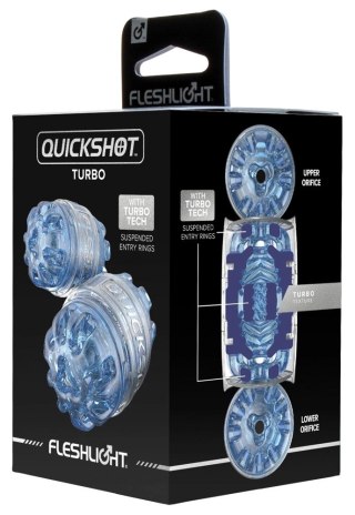 Fleshlight Quickshot Turbo Blue Ice kompaktowa maszyna intymna TPE