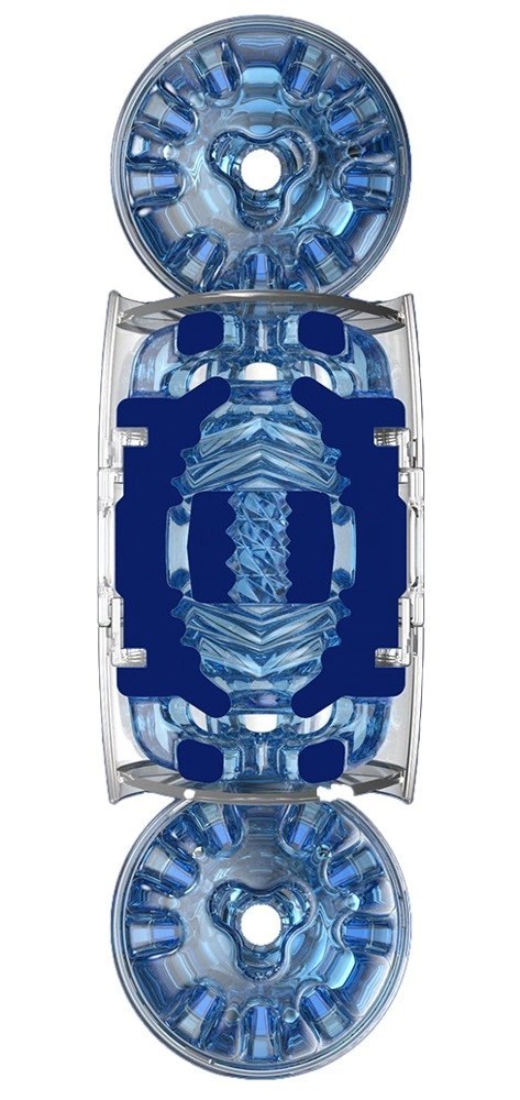 Fleshlight Quickshot Turbo Blue Ice kompaktowa maszyna intymna TPE