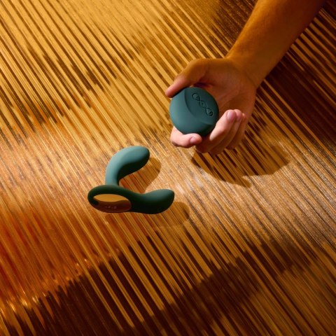 LELO Hugo 2 Remote zielony - masażer zdalny, silikonowy, wydłużona bateria