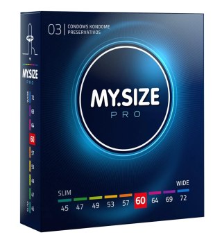 MY.SIZE PRO 60 mm - Prezerwatywy Vytex, ultracienkie, 3 szt.