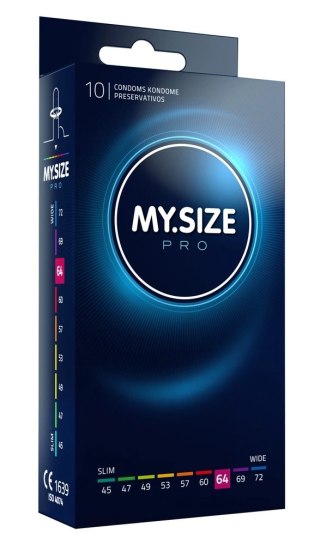 MY.SIZE PRO 64 mm 10 szt. ultracienkie prezerwatywy Vytex hypoalergiczne