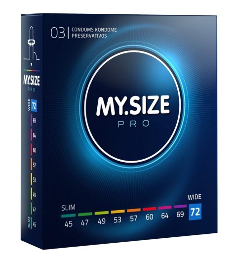 MY.SIZE PRO 72 mm - Prezerwatywy Vytex ultracienkie, 3 sztuki