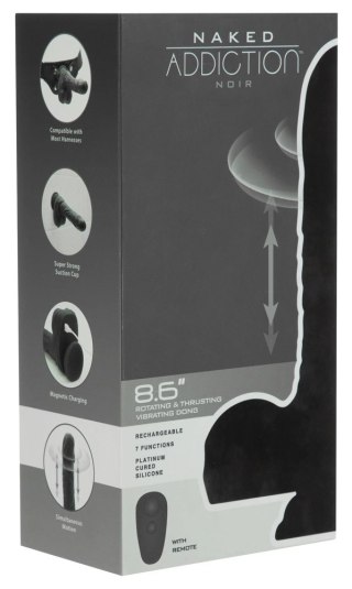 Naked Addiction Rotating & Thrusting 23cm - silikonowy model z pilotem