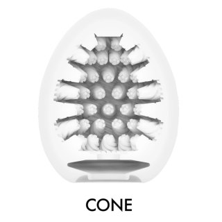 Tenga Egg Cone II - elastyczny model intymny, brązowy, 70 mm