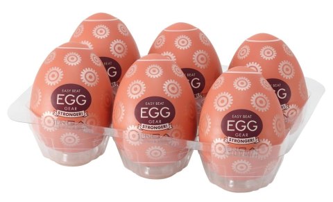 Tenga Egg Gear HB - Zestaw 6 elastycznych kapsuł intymnych do jednorazowego użytku