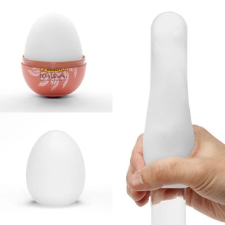 Tenga Egg Shiny II - kompaktowa maszyna intymna, spiralna tekstura