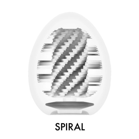 Tenga Egg Spiral II - kompaktowa maszyna intymna, brązowa, 70 mm