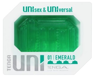 Tenga UNI Emerald - Uniwersalny elastyczny rękaw intymny 6 cm TPE
