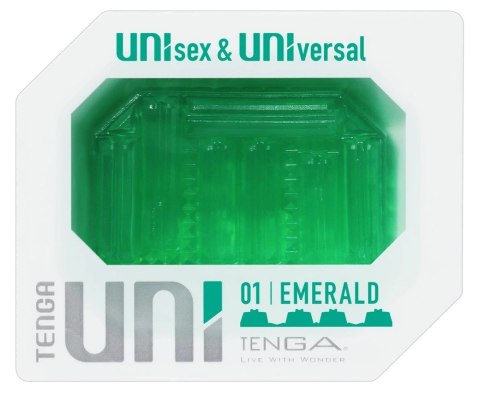 Tenga UNI Emerald - Uniwersalny elastyczny rękaw intymny 6 cm TPE