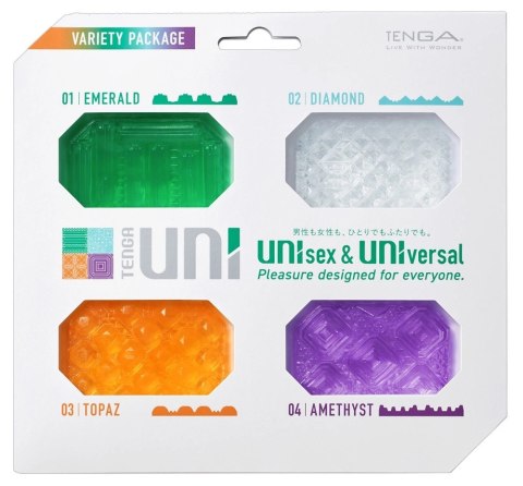Tenga Uni Variety Pack 4 szt. - Zestaw uniwersalnych nakładek TPE