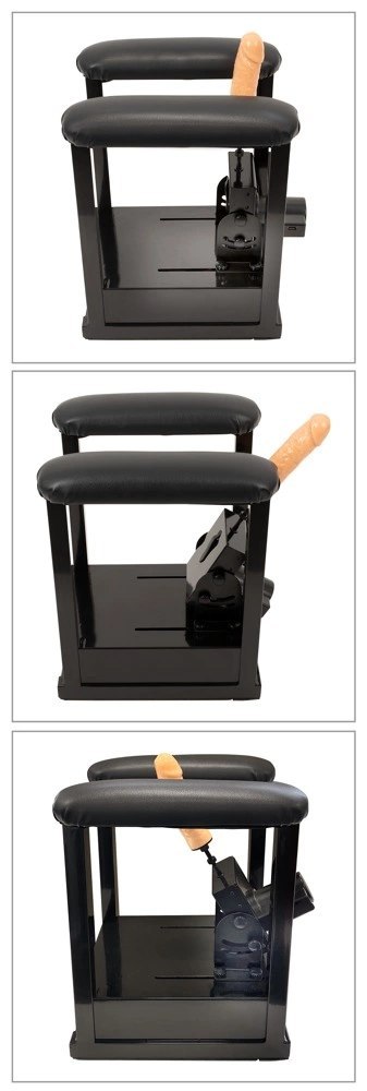 The Banger Sit-On-Me - zaawansowana maszyna intymna z nakładką TPE 18 cm