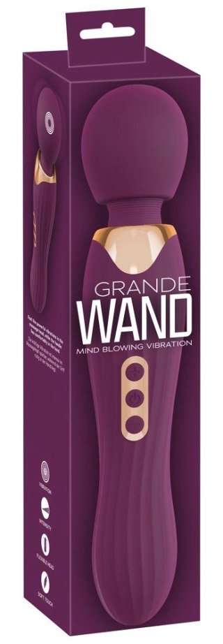 You2Toys Grande Wand Fioletowy - Duży masażer z ruchomą głowką, 29,3 cm