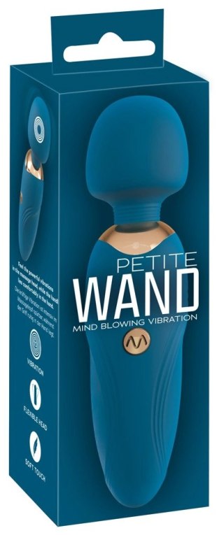 You2Toys Petite Wand Niebieski - Mini masażer z ruchomą głowką 14,5 cm