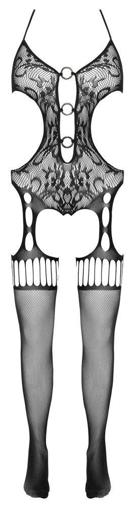 Cottelli Collection Fantasy Bodystocking siateczkowy czarny S-L
